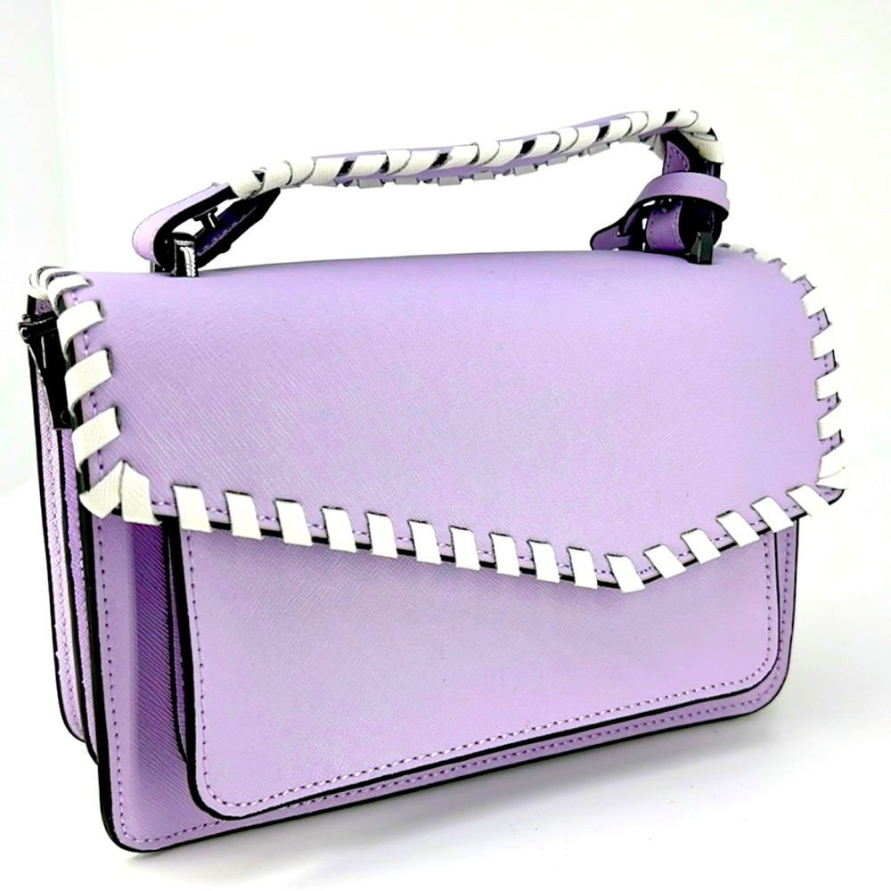 NWOT Botkier Lennox Cobble Hill Crossbody - Lilac & White